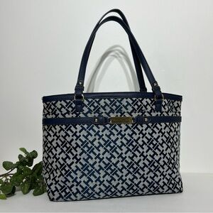 Tommy Hilfiger Navy Handbag Traditional Tommy Logo Repeated